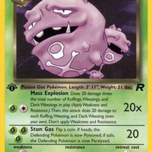 Dark Weezing (31) 31/82 1st Edition Team Rocket Dark Weezing (31) 31/82 1st Edition Team Rocket