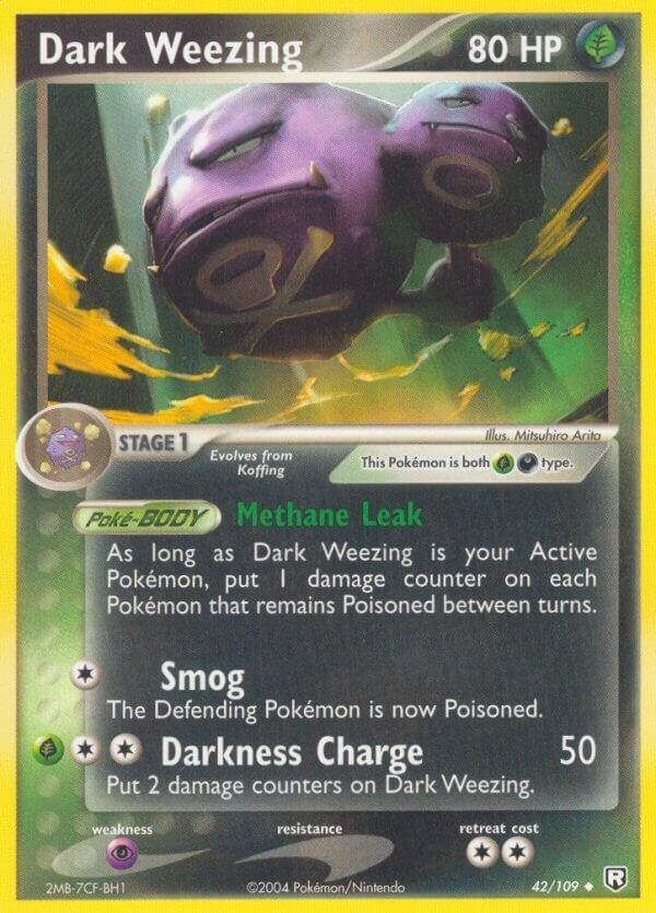 Dark Weezing 42/109 Normal Team Rocket Returns Dark Weezing 42/109 Normal Team Rocket Returns