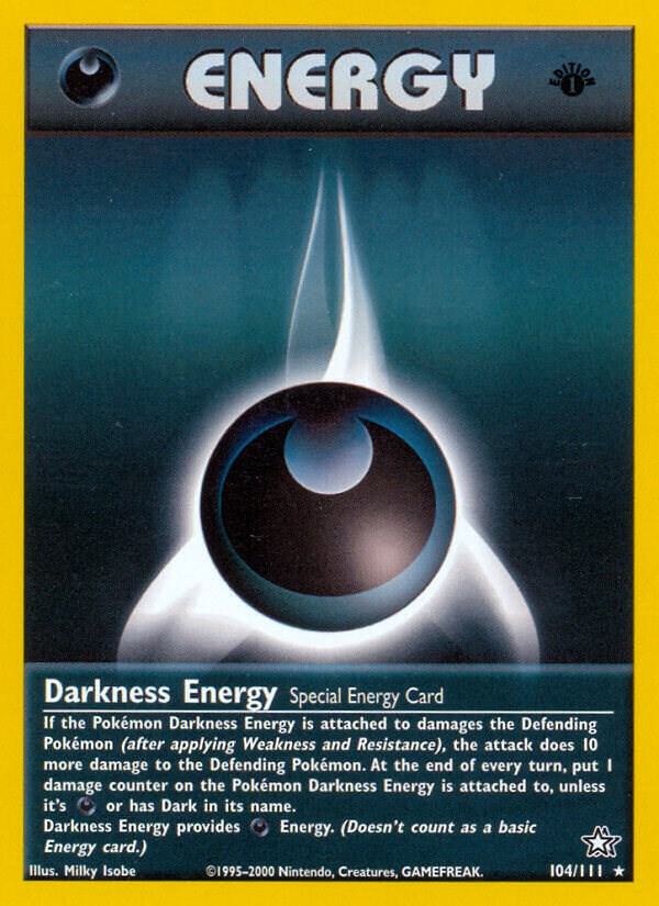 Darkness Energy 104/111 Unlimited Neo Genesis