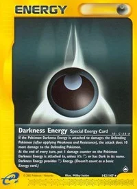 Darkness Energy | 142/147 | Reverse Holofoil | Aquapolis
