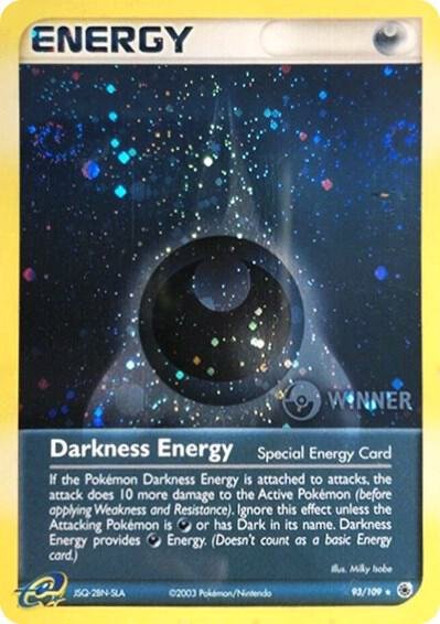 Darkness Energy (Special) 93/109 (Cosmos Holo) [Winner] Holofoil League & Championship Cards