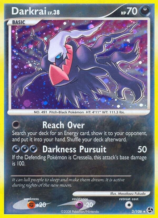 Darkrai (3) 3/106 Holofoil Great Encounters
