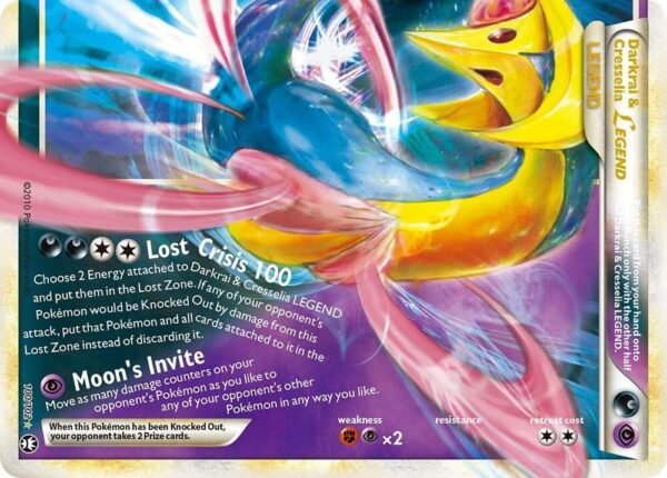 Darkrai & Cresselia Legend (Bottom) 100/102 Holofoil Triumphant Darkrai & Cresselia Legend (Bottom) 100/102 Holofoil Triumphant