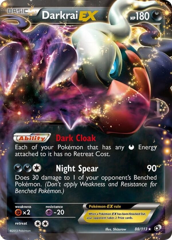 Darkrai EX 88/113 Holofoil Legendary Treasures Darkrai EX 88/113 Holofoil Legendary Treasures