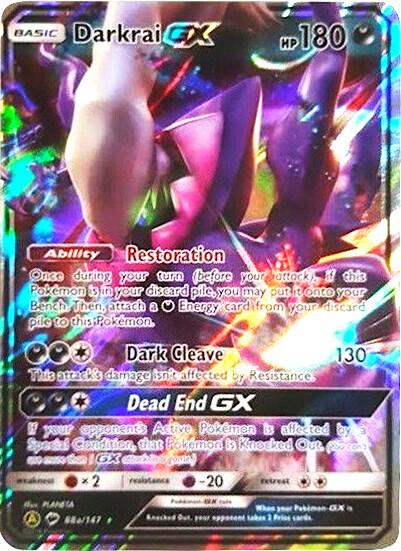 Darkrai GX 88a/147 088a/147 Holofoil Alternate Art Promos