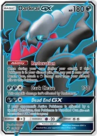 Darkrai GX (Full Art) | 139/147 | Holofoil | SM - Burning Shadows