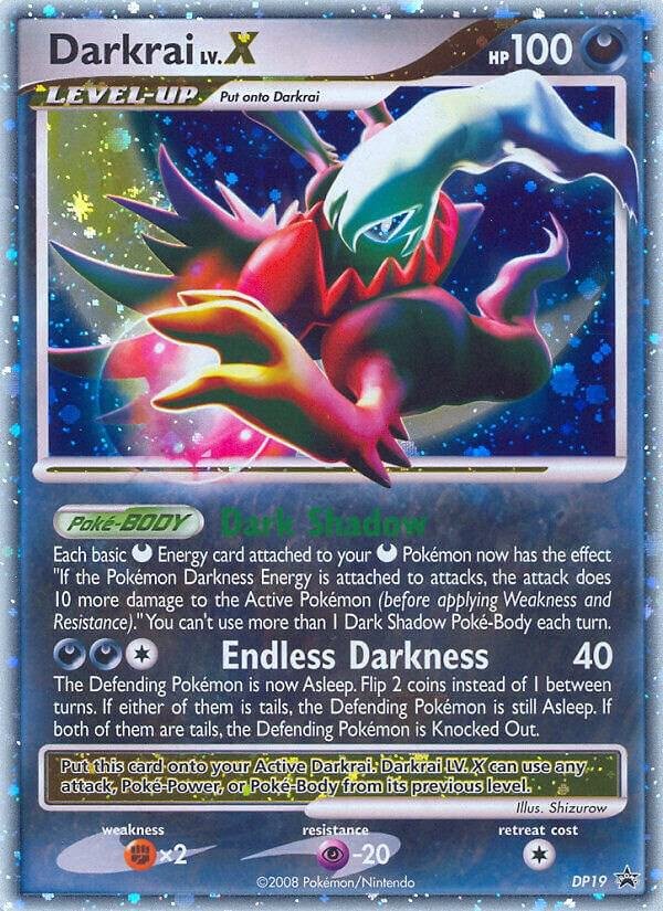 Darkrai LV.X DP19 Holofoil Diamond and Pearl Promos Darkrai LV.X DP19 Holofoil Diamond and Pearl Promos