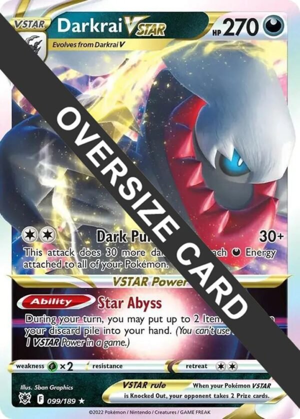 Darkrai VSTAR 099/189 Holofoil Jumbo Cards