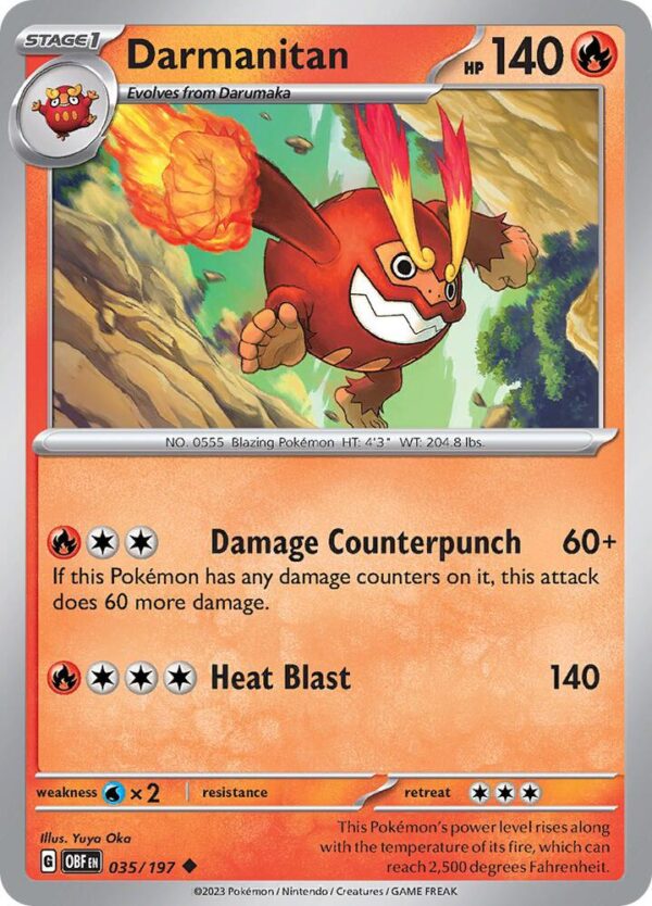 Darmanitan 035/197 Normal SV03: Obsidian Flames