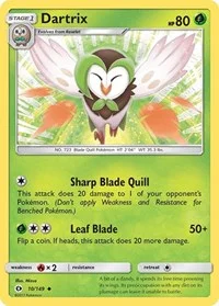 Dartrix | 10/149 | Reverse Holofoil | SM Base Set