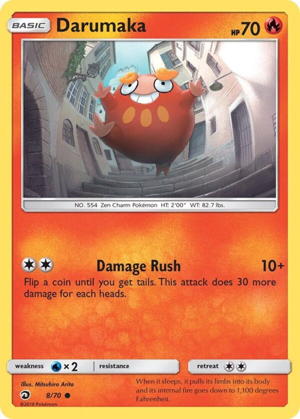 Darumaka 8/70 Reverse Holofoil Dragon Majesty