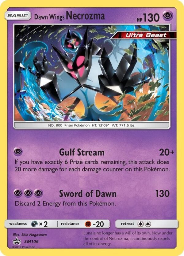 Dawn Wings Necrozma SM106 Holofoil SM Promos Dawn Wings Necrozma SM106 Holofoil SM Promos