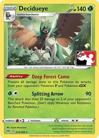Decidueye | 013/189 | Normal | Prize Pack Series Cards