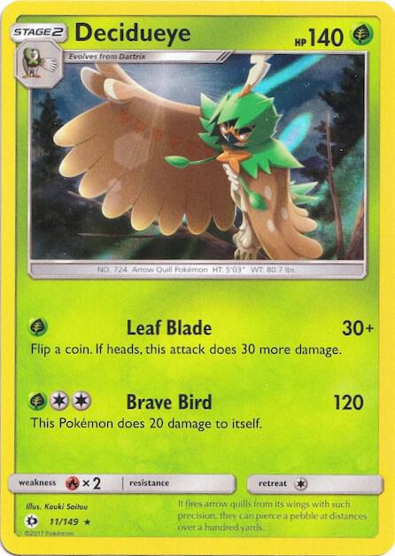 Decidueye 11/149 (Water Web Holo) 011/149 Holofoil Miscellaneous Cards & Products Decidueye 11/149 (Water Web Holo) 011/149 Holofoil Miscellaneous Cards & Products