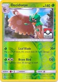 Decidueye | 11/149 (Pokemon League) | 011/149 | Reverse Holofoil | League & Championship Cards