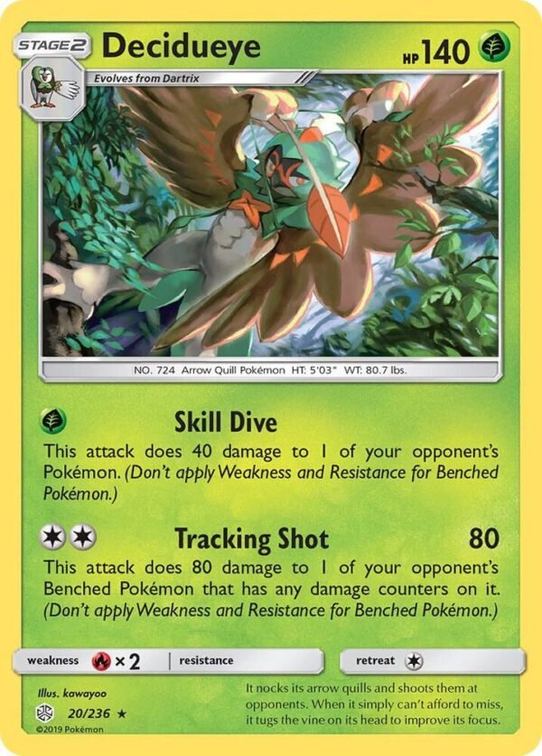 Decidueye 20/236 Reverse Holofoil SM – Cosmic Eclipse