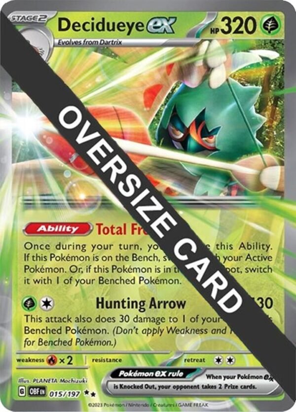 Decidueye ex 015/197 Holofoil Jumbo Cards
