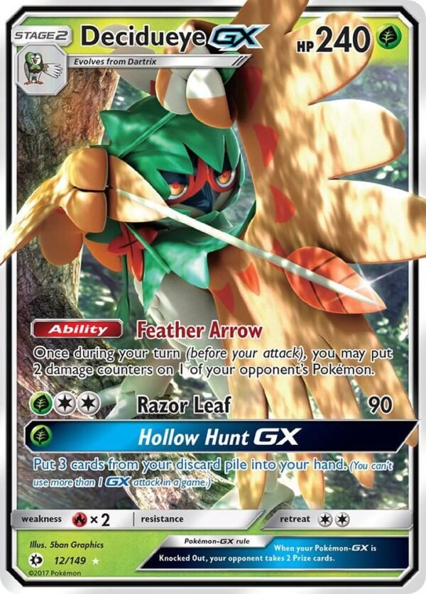 Decidueye GX 12/149 Holofoil SM Base Set Decidueye GX 12/149 Holofoil SM Base Set