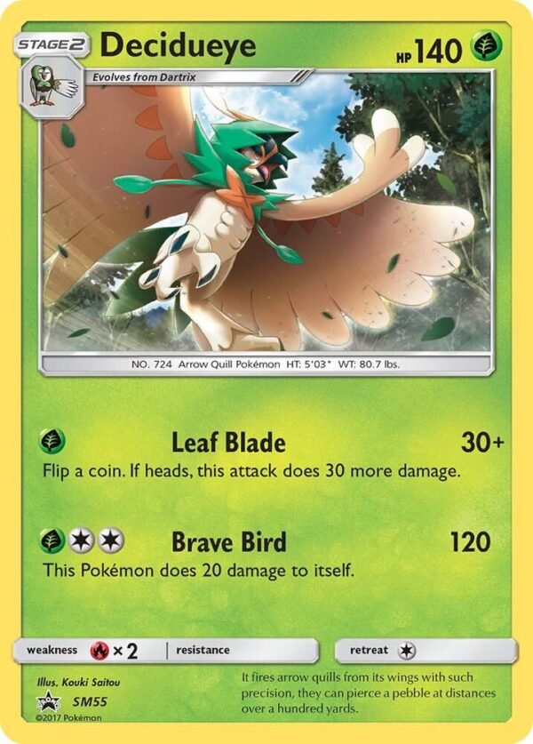 Decidueye SM55 Holofoil SM Promos Decidueye SM55 Holofoil SM Promos