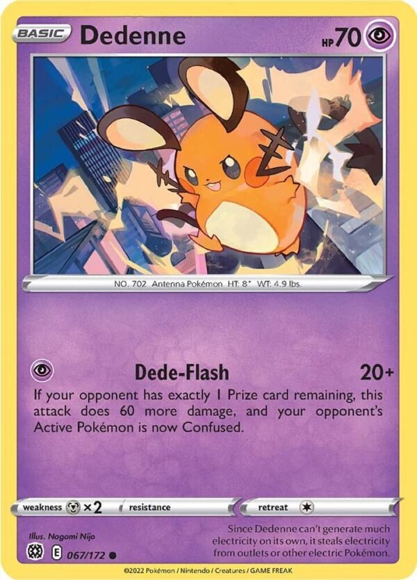Dedenne 067/172 Normal SWSH09: Brilliant Stars