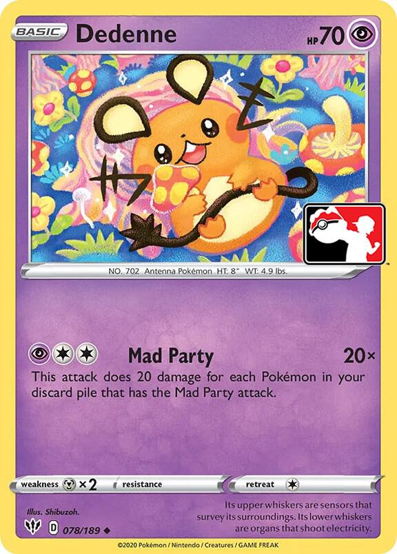 Dedenne 078/189 Holofoil Prize Pack Series Cards Dedenne 078/189 Holofoil Prize Pack Series Cards