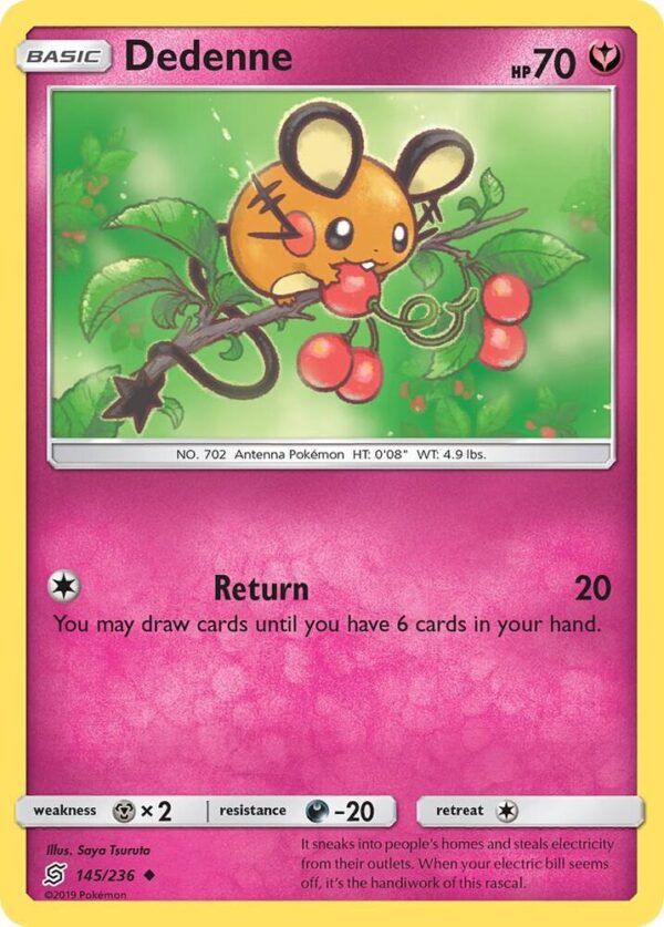 Dedenne 145/236 Normal SM – Unified Minds Dedenne 145/236 Normal SM – Unified Minds