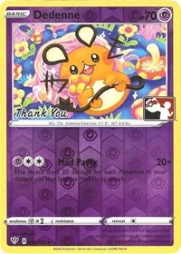 Dedenne | 78/189 (Pokemon League) [Thank You] | 078/189 | Reverse Holofoil | League & Championship Cards
