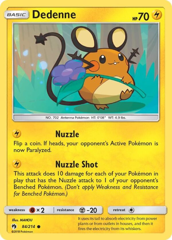 Dedenne (84) 84/214 Normal SM – Lost Thunder Dedenne (84) 84/214 Normal SM – Lost Thunder