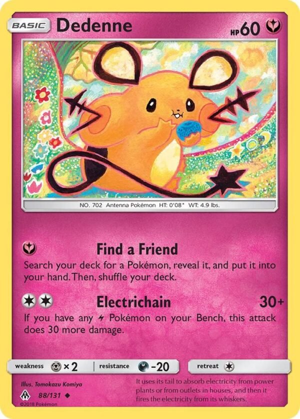 Dedenne 88/131 Reverse Holofoil SM – Forbidden Light