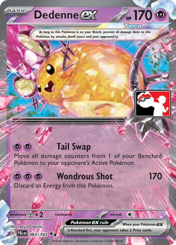 Dedenne ex 093/193 Holofoil Prize Pack Series Cards Dedenne ex 093/193 Holofoil Prize Pack Series Cards