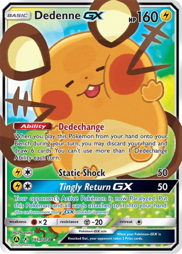 Dedenne GX 195a/214 Holofoil Alternate Art Promos