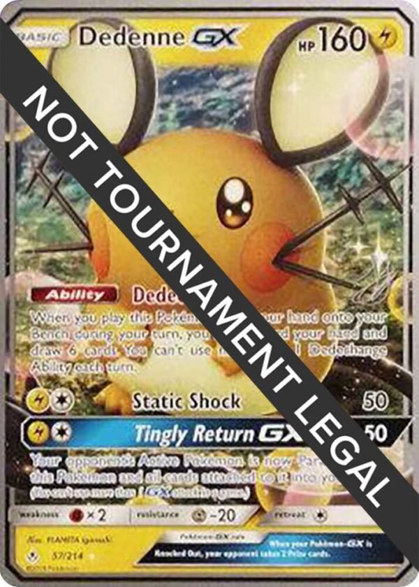 Dedenne GX 2019 (Henry Brand) 57/214 Normal World Championship Decks Dedenne GX 2019 (Henry Brand) 57/214 Normal World Championship Decks