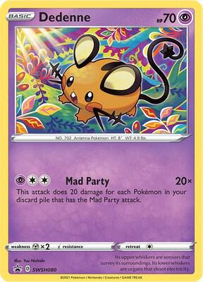 Dedenne SWSH080 Holofoil SWSH: Sword & Shield Promo Cards Dedenne SWSH080 Holofoil SWSH: Sword & Shield Promo Cards