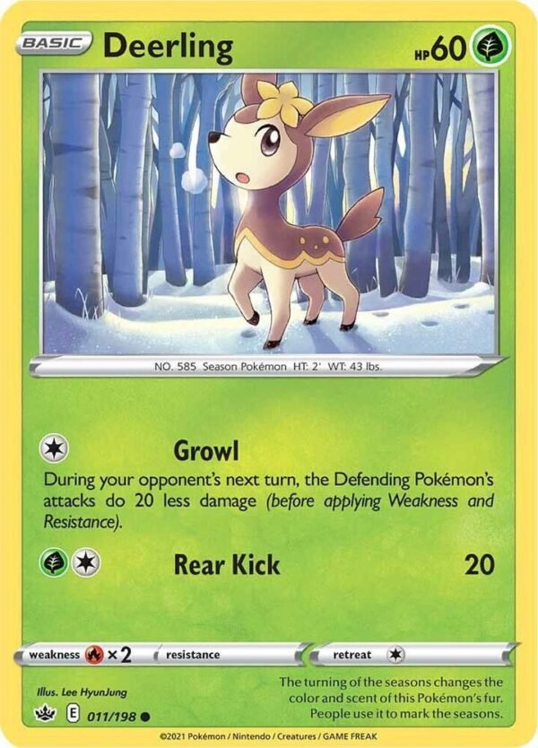 Deerling 011/198 Normal SWSH06: Chilling Reign Deerling 011/198 Normal SWSH06: Chilling Reign