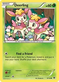 Deerling | 8/124 | Reverse Holofoil | XY - Fates Collide