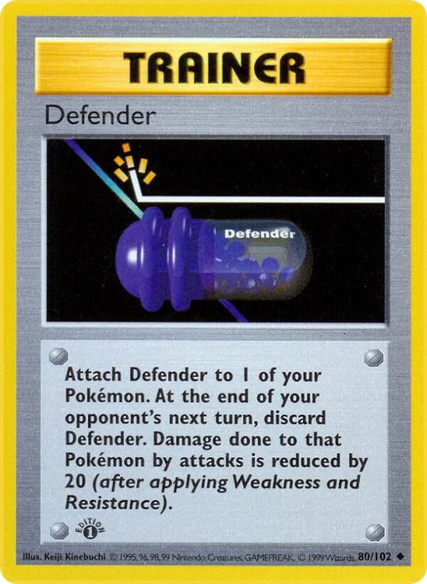 Defender 080/102 1st Edition Base Set (Shadowless)