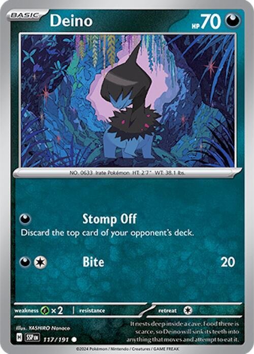 Deino 117/191 Normal SV08: Surging Sparks Deino 117/191 Normal SV08: Surging Sparks