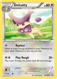 Delcatty | 114/160 | Reverse Holofoil | XY - Primal Clash