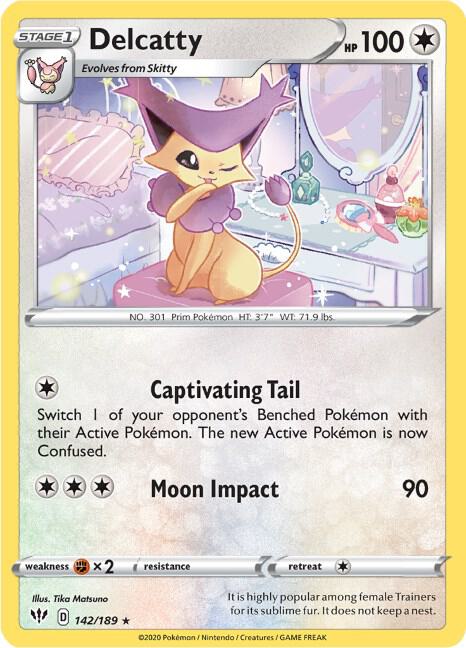 Delcatty 142/189 Normal SWSH03: Darkness Ablaze Delcatty 142/189 Normal SWSH03: Darkness Ablaze