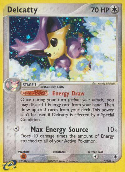 Delcatty 5/109 Reverse Holofoil Ruby and Sapphire