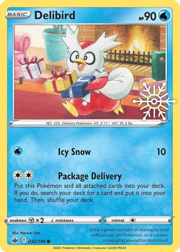 Delibird 032/198 (Holiday Calendar) Holofoil Miscellaneous Cards & Products Delibird 032/198 (Holiday Calendar) Holofoil Miscellaneous Cards & Products