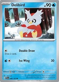 Delibird | 046/193 | Reverse Holofoil | SV02: Paldea Evolved Delibird | 046/193 | Reverse Holofoil | SV02: Paldea Evolved