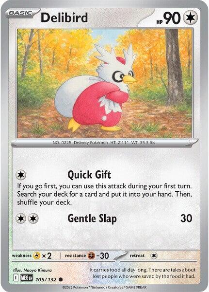 Delibird 105/132 Normal ME01: Mega Evolution
