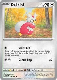 Delibird | 105/132 | Reverse Holofoil | ME01: Mega Evolution