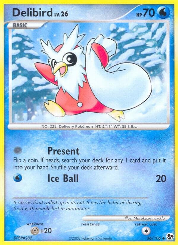Delibird 36/106 Reverse Holofoil Great Encounters