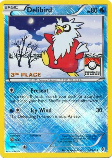 Delibird 38/149 (Pokemon League) [3rd Place] 038/149 Reverse Holofoil League & Championship Cards