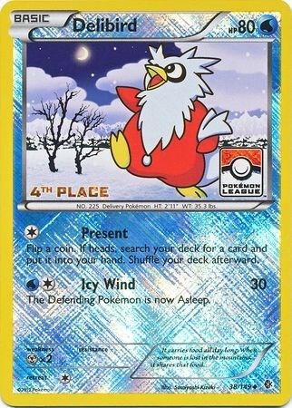 Delibird 38/149 (Pokemon League) [4th Place] 038/149 Reverse Holofoil League & Championship Cards