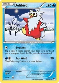 Delibird | 38/149 | Reverse Holofoil | Boundaries Crossed