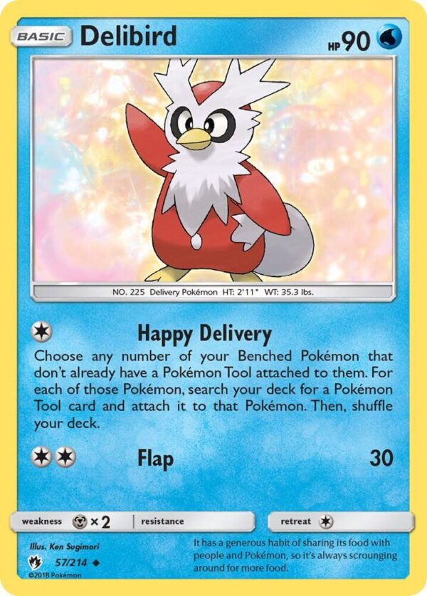 Delibird 57/214 Normal SM – Lost Thunder Delibird 57/214 Normal SM – Lost Thunder