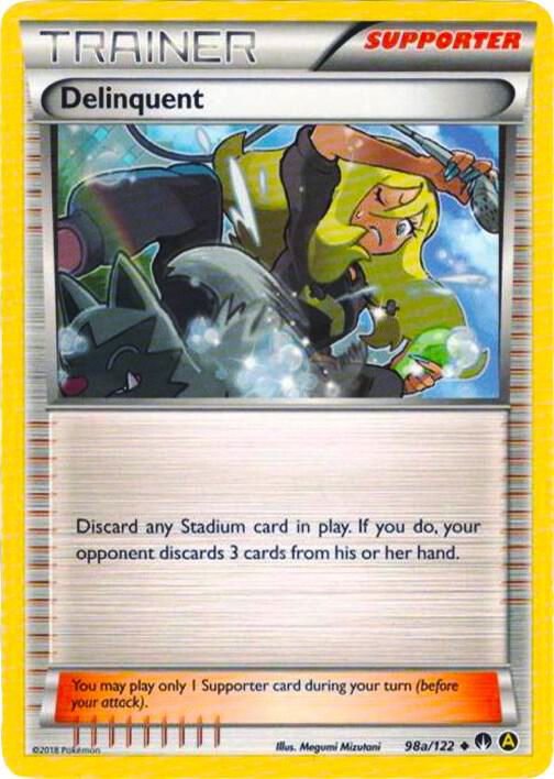 Delinquent 98a/122 098a/122 Holofoil Alternate Art Promos